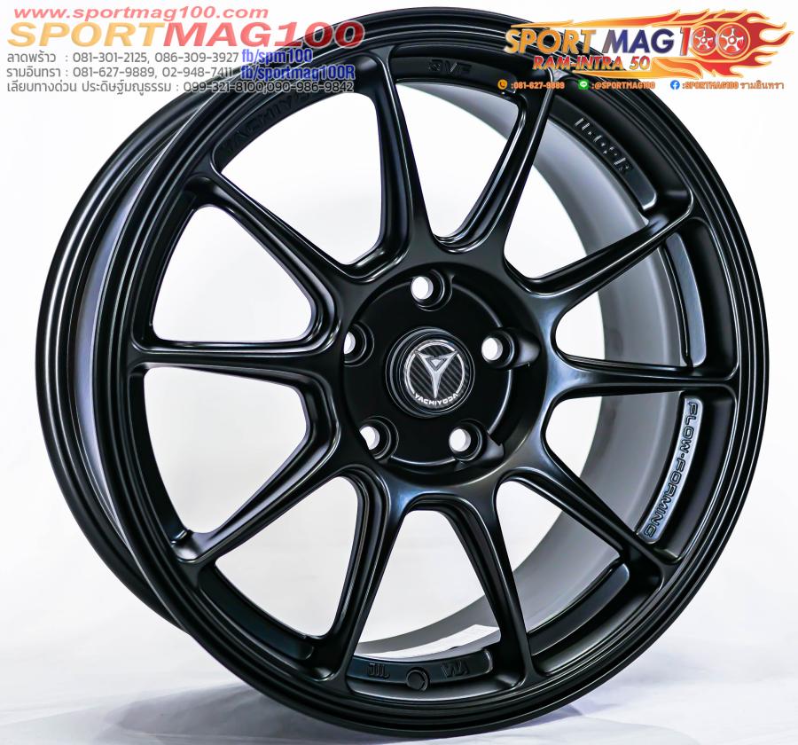 ล้อแม็ก ล้อแม็กใหม่เบา FlowForming Yachiyoda U02R 5รู114 ET30 ดำด้าน 7.5-17นิ้ว(กระบะไม่บรรทุกหนัก) 