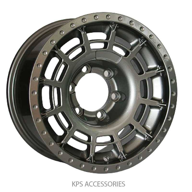 ล้อแม็ก ล้อแม็กใหม่ APEX 4X4 6รู139 ET0 สีกันเมทาลิก 8-17นิ้ว 