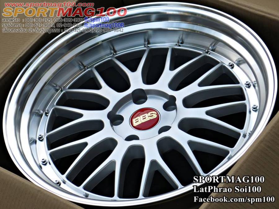 ล้อแม็ก  ล้อแม็กใหม่ BBS LMR 5รู114 ซิลเวอร์ขอบกระจก F8.5 R9.5-19นิ้ว 