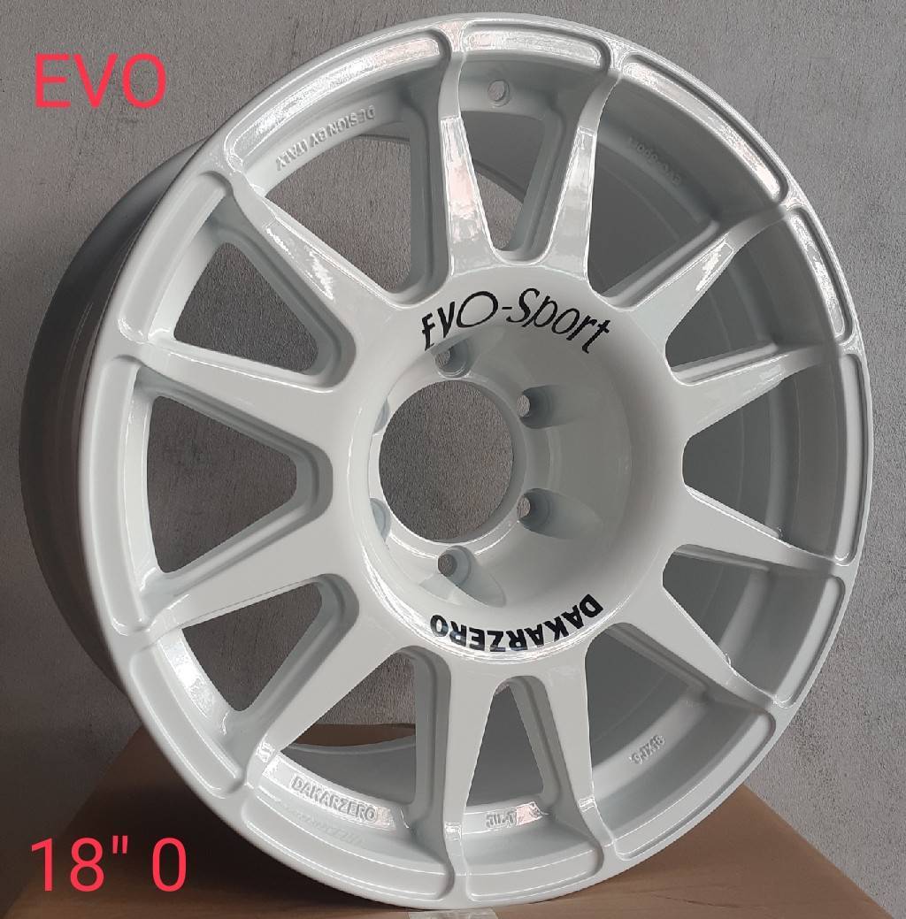 ล้อแม็ก ล้อแม็กใหม่ Evo Cross  6รู139 ET20 สีขาว 9-18นิ้ว