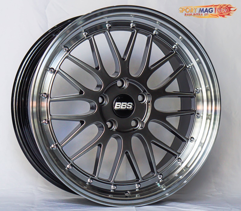 ล้อแม็ก ล้อแม็ก FlowForming LM 5รู114 ET35 ไฮเปอร์แบล็คขอบกระจก 8-18นิ้ว 