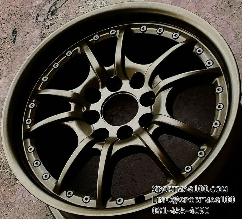 ล้อแม็ก ล้อแม็กมือสอง Lenso MF8 4รู100/114 ET38 ทองแดง 6.5-15นิ้ว(รามอินทราF)