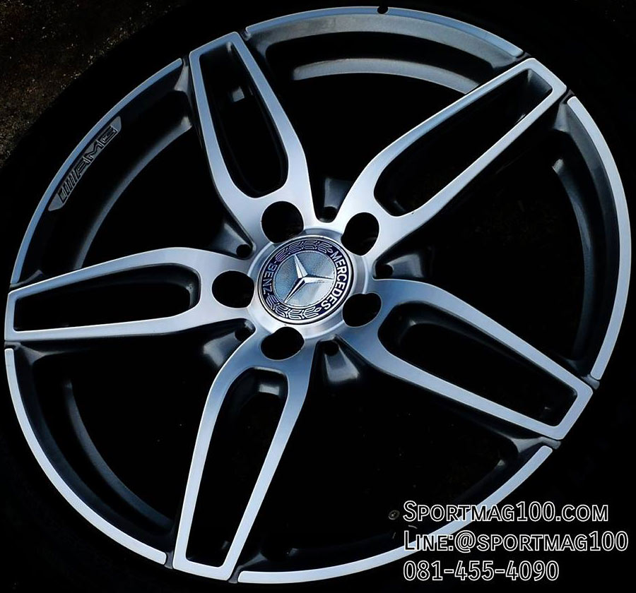 ล้อแม็ก แม็กซ์มือสองแท้ Benz 5รู112 ET50 กันเมทาลิก 7.5-18นิ้ว(รามอินทรา มี2วง)