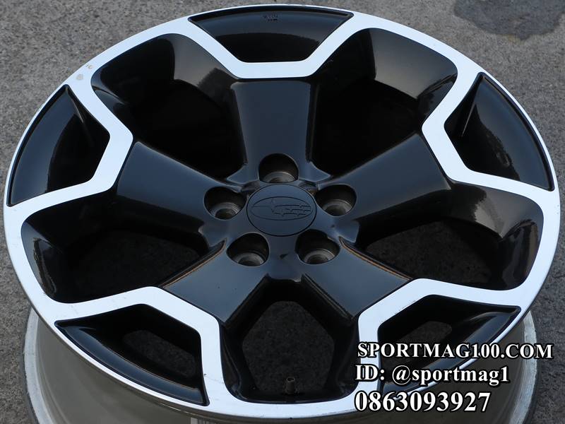 ล้อแม็ก ล้อแม็กซ์มือสอง Subaru XV 5รู100 ดำหน้าเงา 7-17นิ้ว(รามอินทรา)