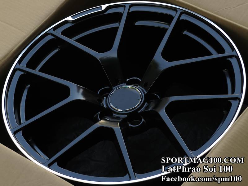 ล้อแม็ก แม็กซ์ใหม่ F1 5รู112 ดำด้านขอบเงา F8.5 R9.5-19นิ้ว