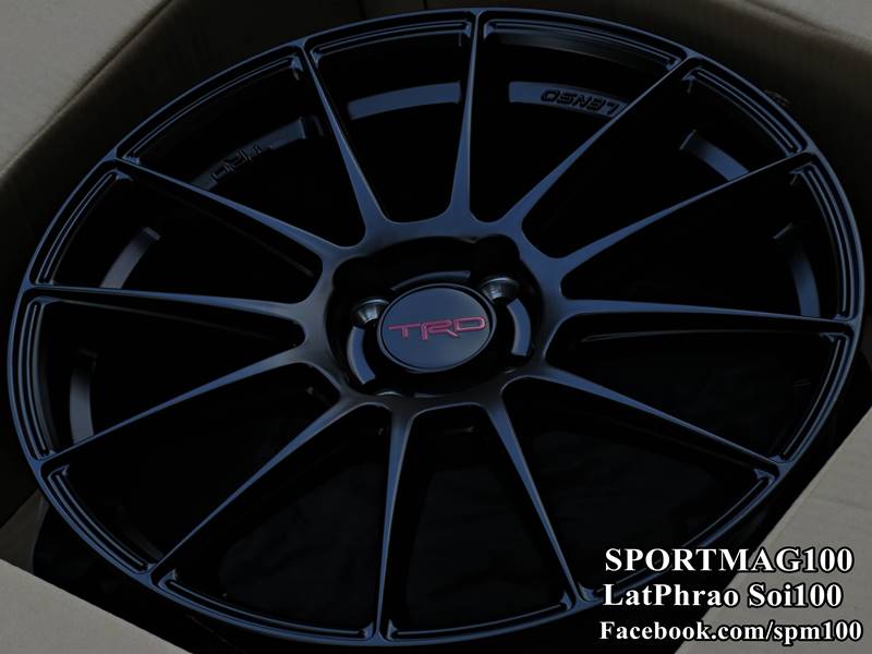 ล้อแม็ก  แม็กซ์ใหม่แท้ TRD TR7 4รู100 ET40 ดำด้าน 7-17นิ้ว