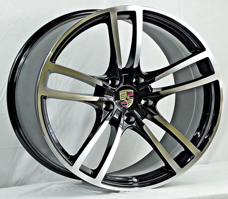 ล้อแม็ก แม็กซ์ใหม่ Porsche 5628 5รู130 ดำหน้าเงา F9.5 R11 -21นิ้ว