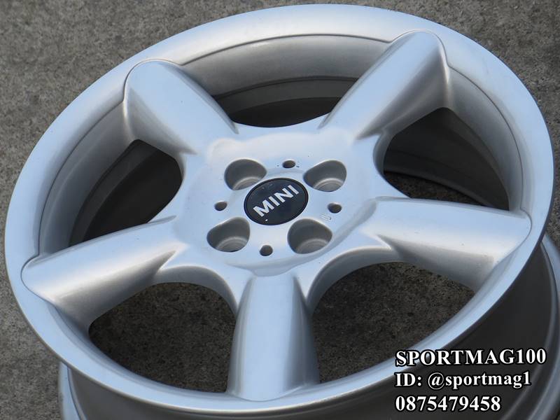 ล้อแม็ก ล้อแม็กซ์มือสองแท้ Mini CooperS 4รู100 ซิลเวอร์ 7-17นิ้ว(เลียบทางด่วน)