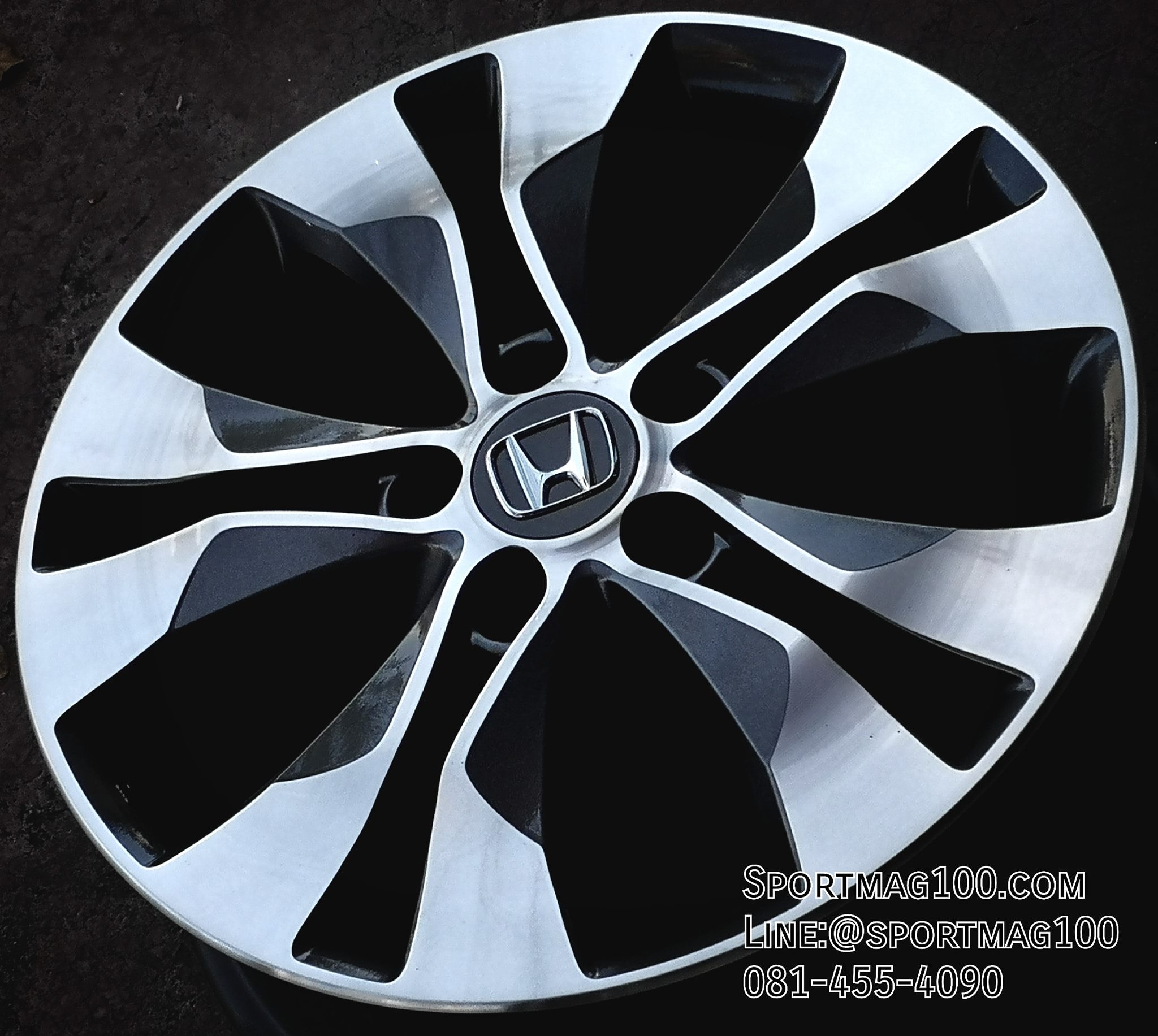 ล้อแม็ก  ล้อแม็กมือสอง Honda CRV 5รู114 กันเมทาลิกหน้าเงา 6.5-17นิ้ว