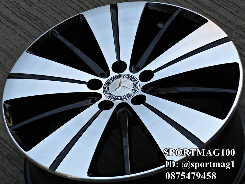 ล้อแม็ก ล้อแม็กมือสองแท้ห้าง Benz CLA2017 5รู112 ดำหน้าเงา 7.5-18นิ้ว(ลาดพร้าว)