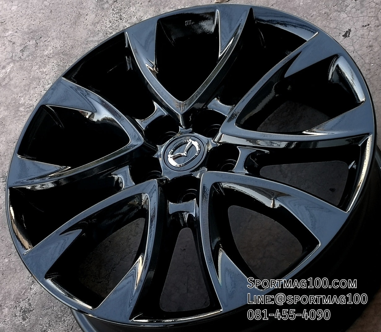 ล้อแม็ก  แม็กซ์ป้ายแดง Mazda CX5 5รู114 โมดิฟายรมดำ 7-19(รามอินทรา) 