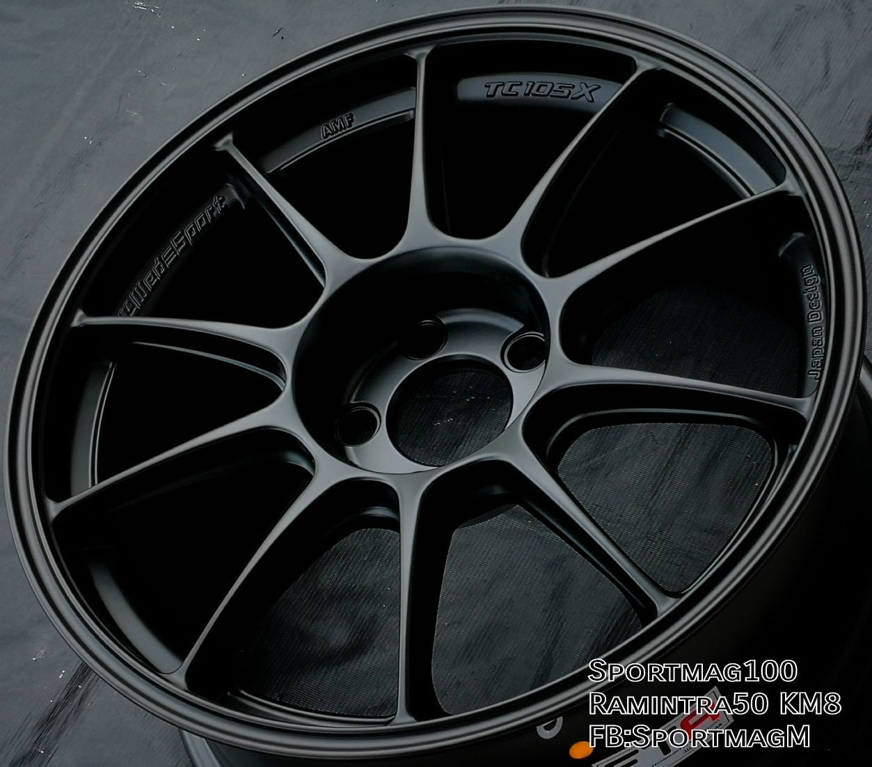 ล้อแม็ก ล้อใหม่สุดเบา FlowFroming AOW TC105X 5รู114 ET35 ดำด้าน 8.5-18นิ้ว