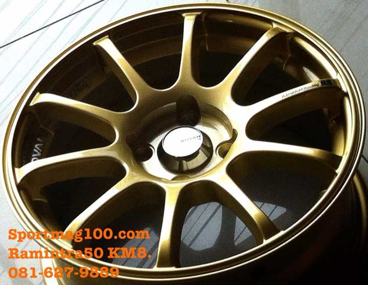 ล้อแม็ก แม็กซ์ใหม่ RS 4รู100 ET38 ทองใส 7-16นิ้ว