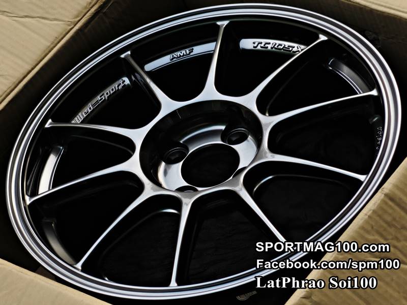 ล้อแม็ก ล้อแม็กใหม่เบา Flowforming AOW TC105X 4รู100 ET36 สีEj-titan 7-16นิ้ว