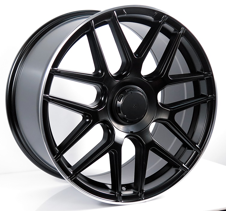ล้อแม็ก ล้อแม็กใหม่ Mesh AC ดำด้านขอบเงาET38-43 F8.5 R9.5-19นิ้ว