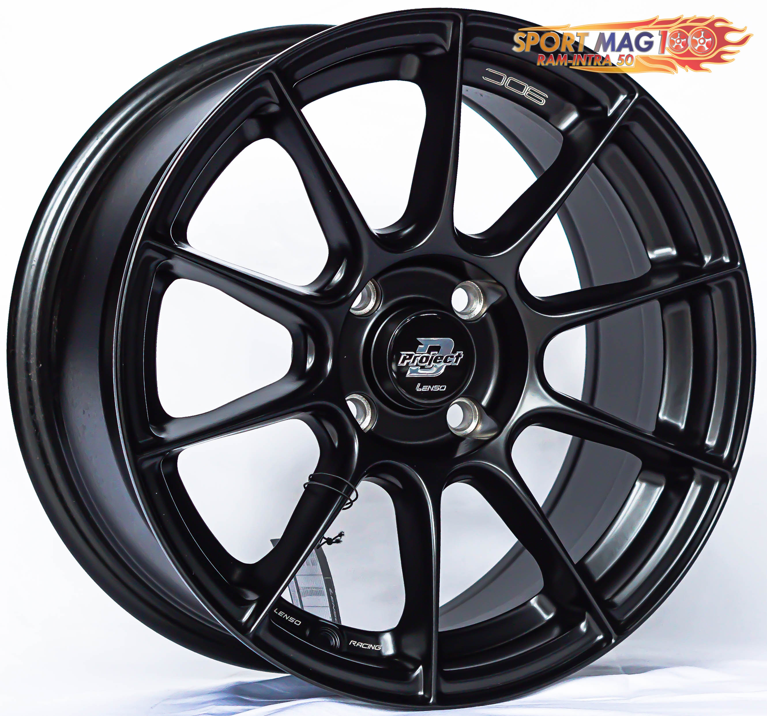 ล้อแม็ก  แม็กซ์ใหม่สุดเบา Lenso CLIMAX 90C 4รู100 ET33 ดำด้าน 7-15นิ้ว 