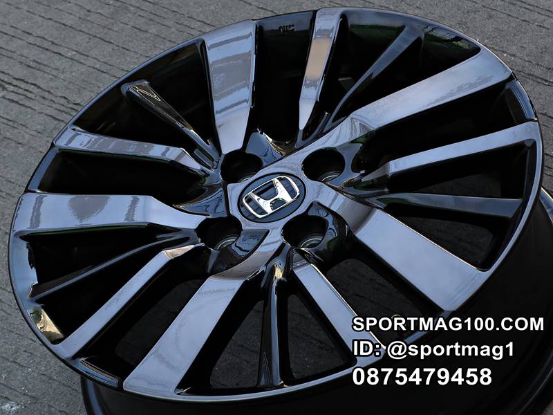 ล้อแม็ก ล้อแม็กป้ายแดง Honda NewCITY 4รู100 ดำแลคชา 6-16นิ้ว