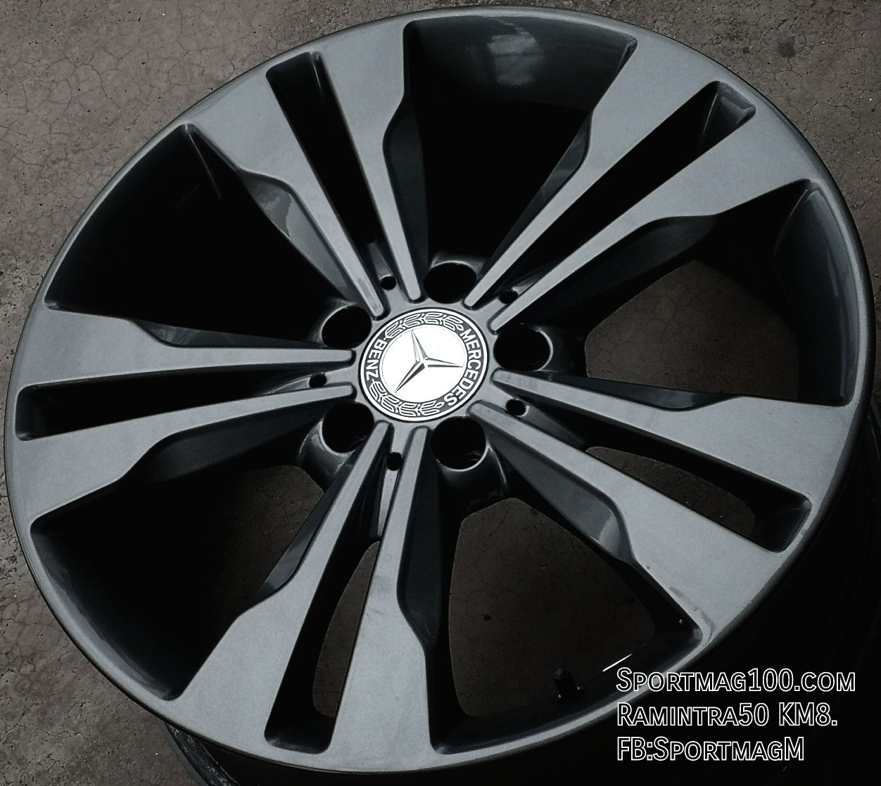 ล้อแม็ก แม็กซ์มือสอง Benz CLA 5รู112 ET52 โมดิฟายกันเมทาลิก 7.5-18นิ้ว(ลาดพร้าว-รามอินทรา)