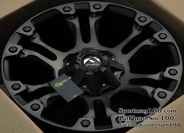 ล้อแม็ก แม็กใหม่ USA FUEL VAPOR 6รู139 ET20 ดำแลคชา  9-17นิ้ว