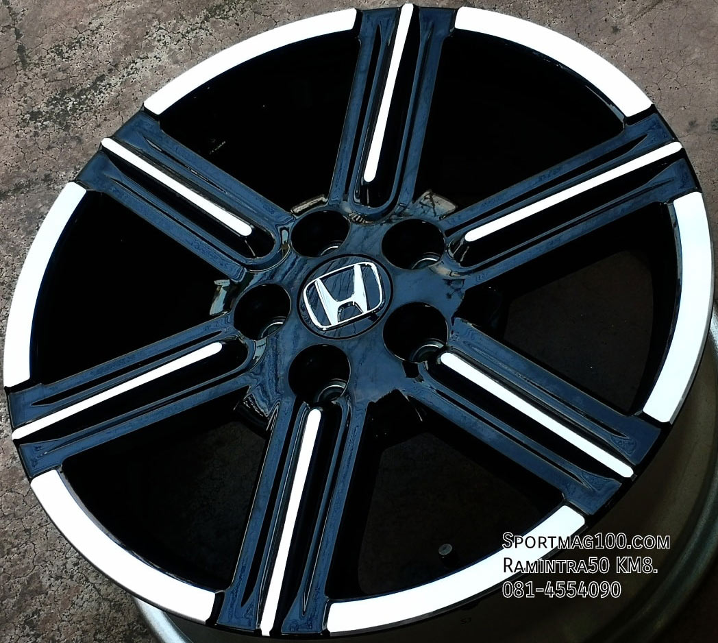 ล้อแม็ก แม็กซ์ป้ายแดง 2022 New HRV 5รู114 ET50 ดำหน้าเง 7-17นิ้ว(ลาดพร้าว) 