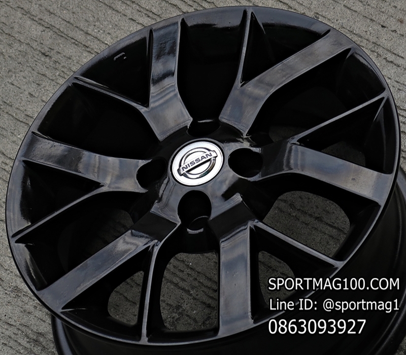 ล้อแม็ก ล้อแม็กมือสอง Nissan Note 4รู100 ดำเงา 5.5-15นิ้ว(รามอินทรา-ลาดพร้าว)
