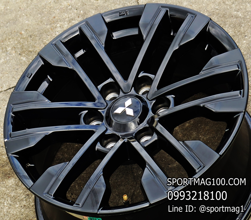 ล้อแม็ก ล้อแม็กป้ายแดง Mitsubishi Pajero SPORT 6รู139 ดำเงา 7.5-18นิ้ว(เลียบทางด่วน)