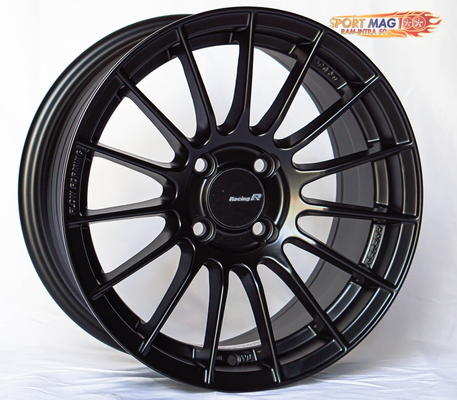 ล้อแม็ก ล้อแม็กใหม่สุดเบา FlowForming MGW RS05RR 4รู100 ET30 ดำด้าน 7-15นิ้ว 
