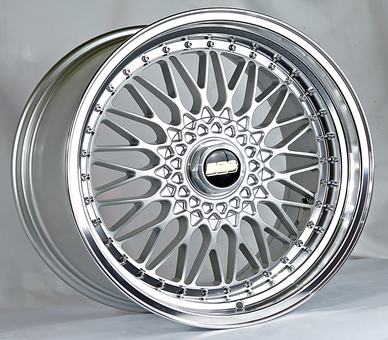 ล้อแม็ก ล้อแม็กใหม่คลาสสิค FlowForming BRS RS 5รู120 ET15-20 ซิลเวอร์ สำหรับซีรี่ย์5 และ7 F8.5 R9.5-19นิ้ว