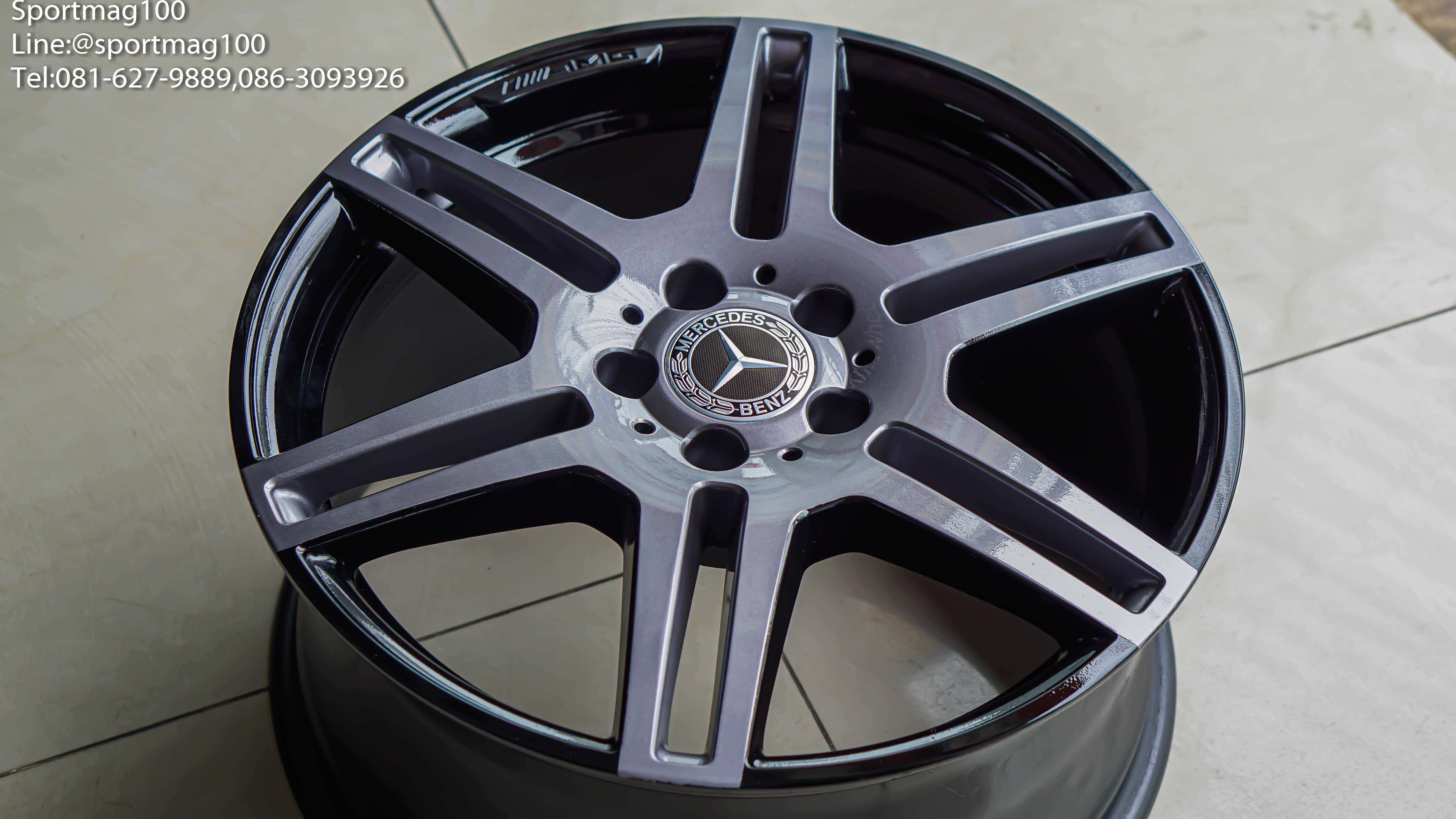 ล้อแม็ก ล้อแม็กมือสองแท้ AMG 5รู112 ET48-54 สีสเปคพิเศษ F8.5 R9-18นิ้ว(รามอินทรา) 