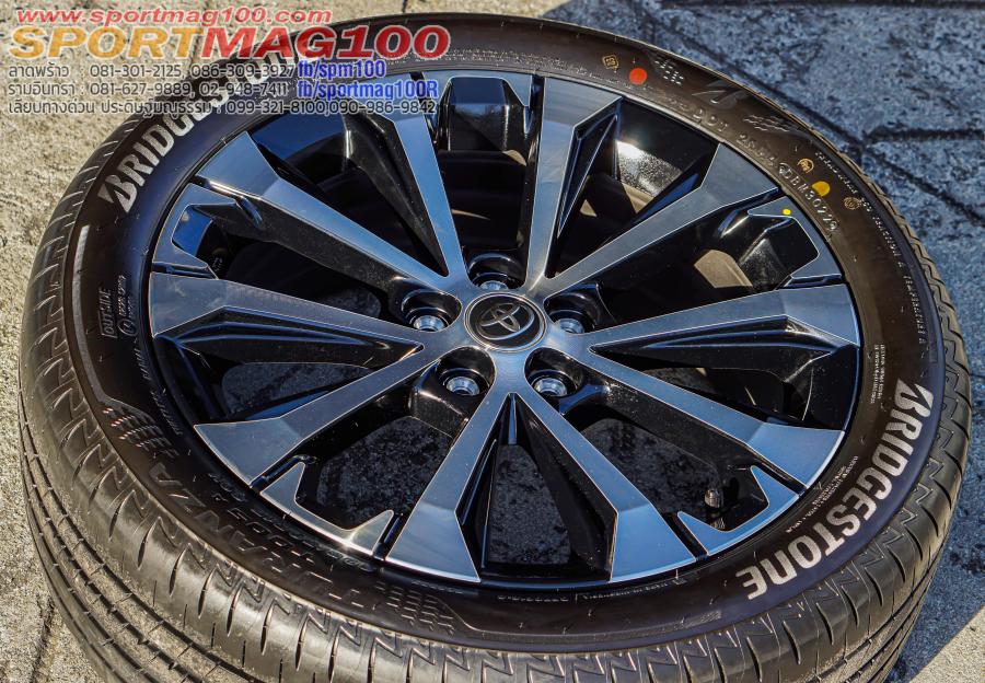 ล้อแม็ก ล้อแม็กป้ายแดง Toyota Veloz 5รู100 สีดำเงา 6.5-17นิ้ว(รามอินทรา)