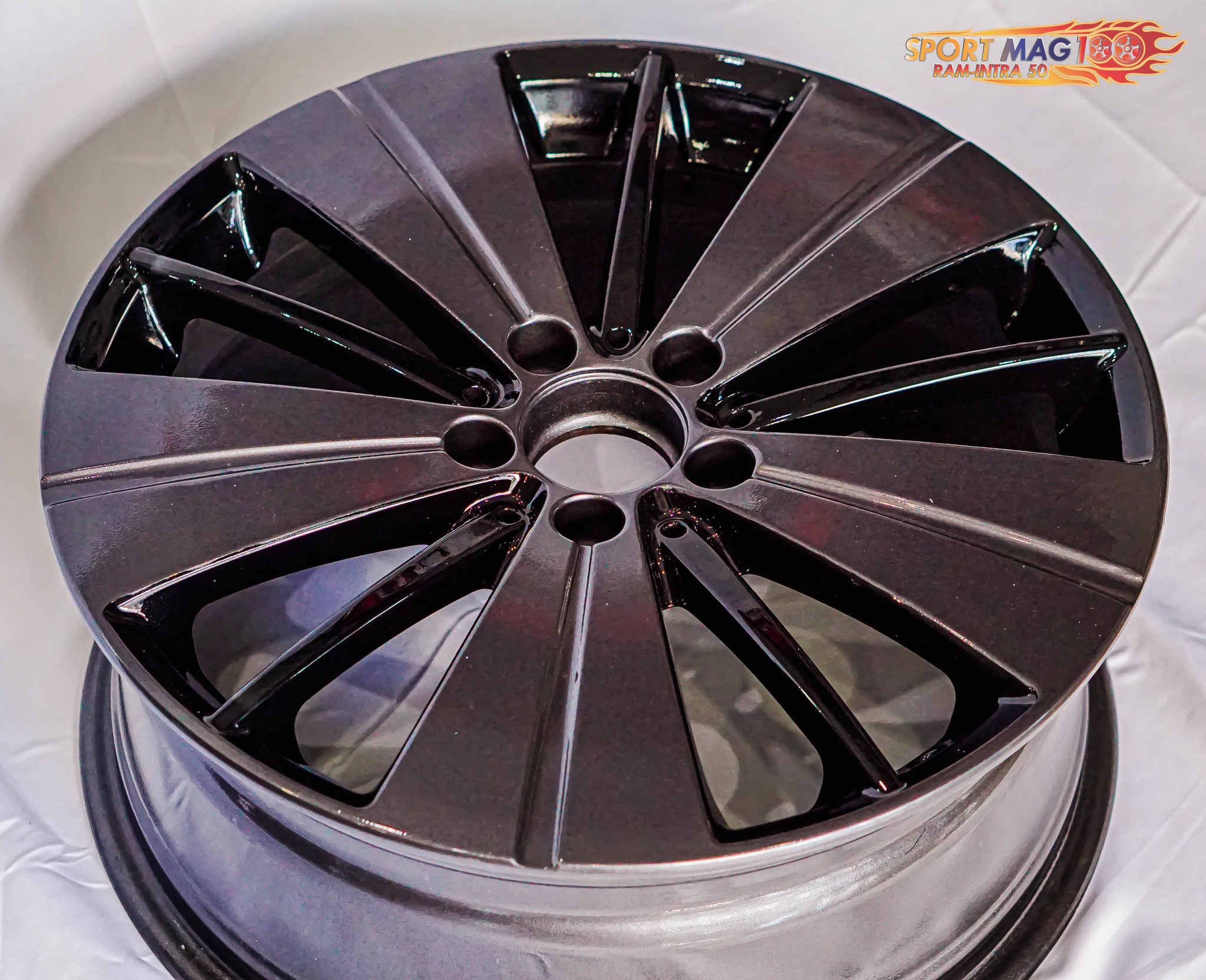 ล้อแม็ก ล้อแม็กมือสองแท้ห้าง Benz CLA 5รู112 ET52 โมดิฟายดำหน้ากัน ชุดเดียวในไทย 7.5-18นิ้ว(รามอินทรา) 