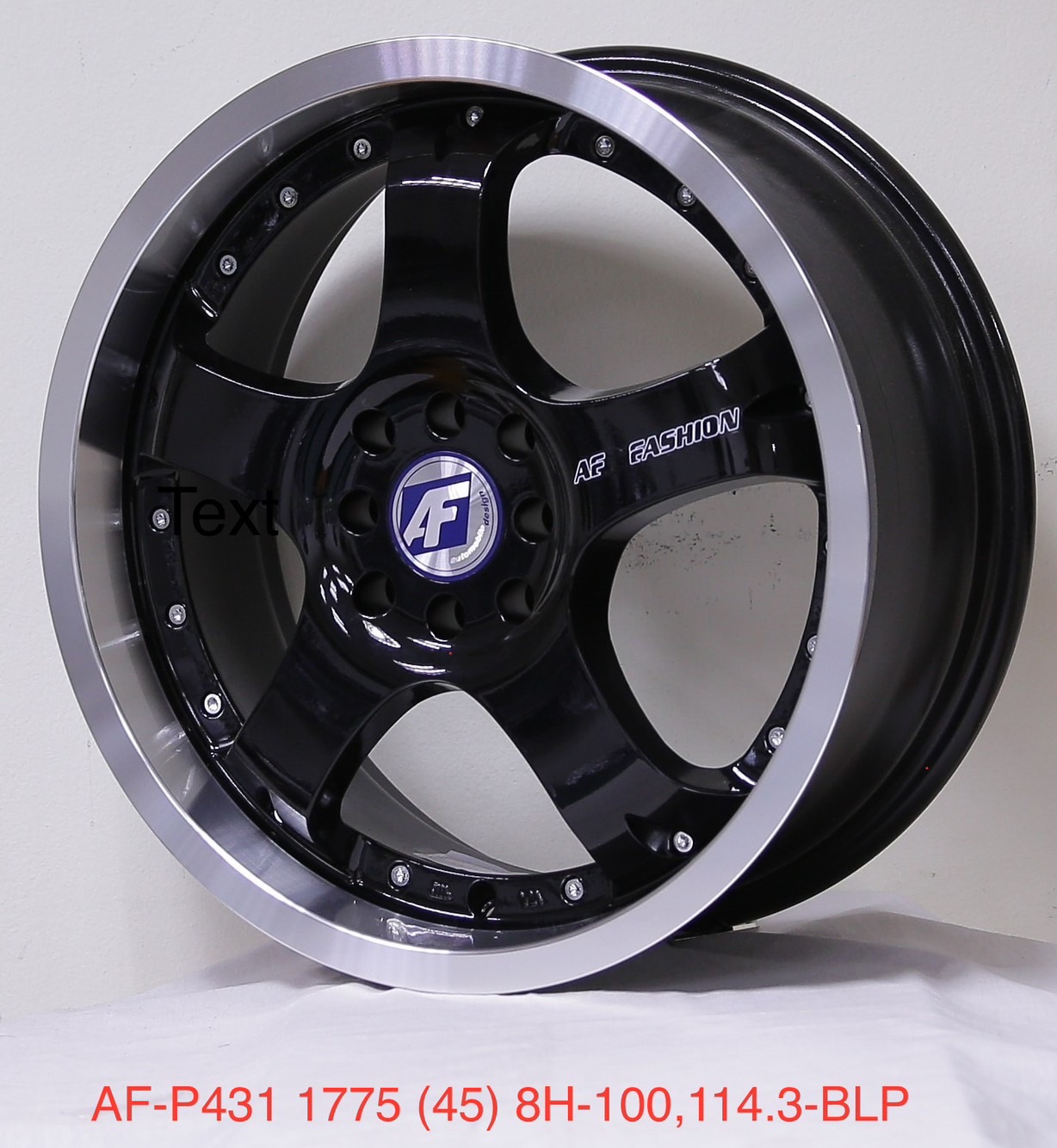 ล้อแม็ก เฮียสั่งลด แม็กใหม่ AF S1R 4รู100/114 ดำขอบเงา เพียง 2,750 รวมยางใหม่ 17,900 7-17นิ้ว 