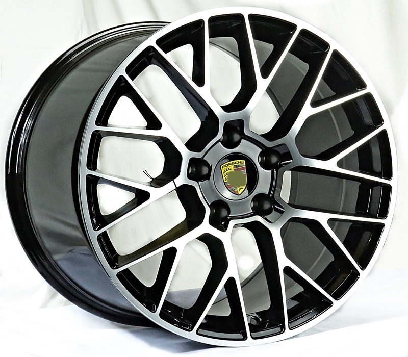 ล้อแม็ก ล้อแม็กซ์ใหม่ Porsche1267 5รู130 สีดำหน้าเงา ET55-67 F9.5 R11-20นิ้ว
