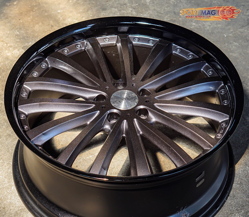 ล้อแม็ก ล้อแม็กมือสอง Vernerdi Benerre Evo  5รู114 Modify เทาขอบดำ 8.5-20นิ้ว (รามอินทรา)