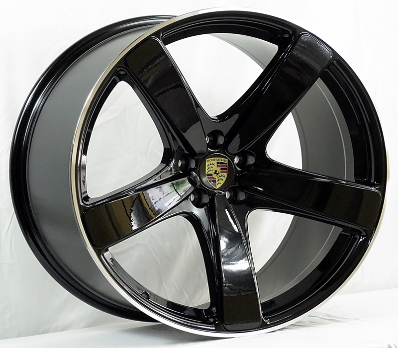 ล้อแม็ก แม็กซ์ใหม่ Porsche5682 5รู112 ดำเงา ET26-19 F9 R10 -21นิ้ว