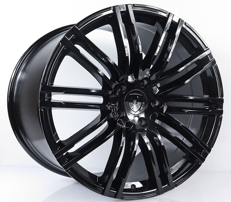 ล้อแม็ก ล้อแม็กใหม่ลายชุดแต่ง Porsche1222 5รู130 ดำเงา et55 10-21นิ้ว