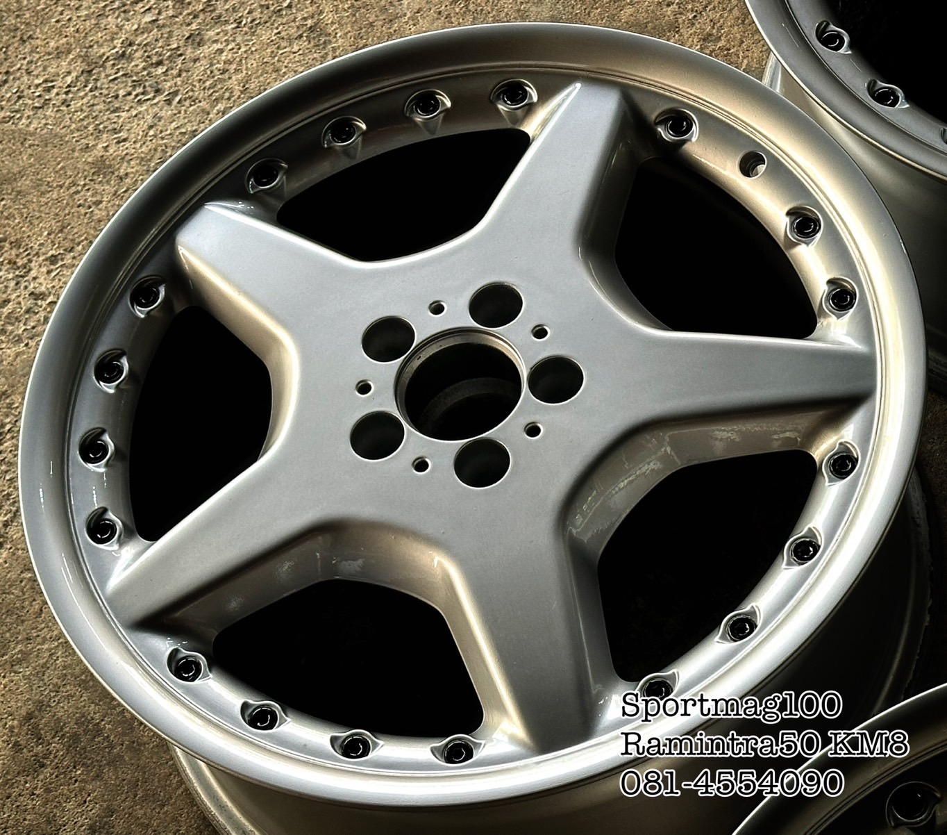 ล้อแม็ก ล้อแม็กนอกลาย AMG ST2 5รู112 ET35 ซิลเวอร์ 8.5-19นิ้ว(รามอินทรา)