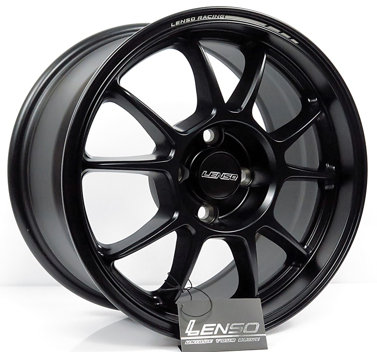 ล้อแม็ก ล้อแม็กใหม่ Lenso Fanatic 4รู100 ดำด้าน 7-15นิ้ว