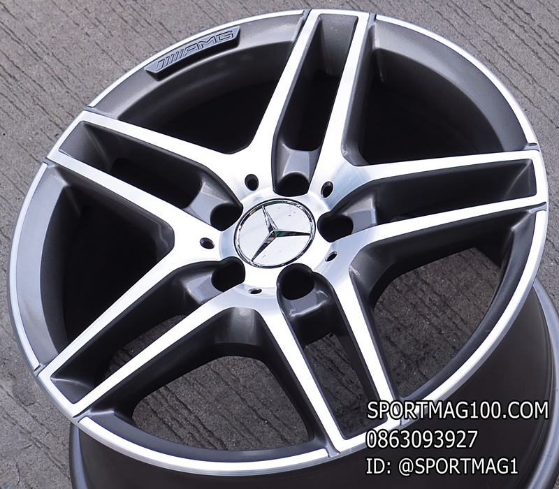 ล้อแม็ก ล้อแม็กแท้มือสอง BENZ W212 5รู112 เทาหน้าเงา ET48-54 F8.5 R9-18นิ้ว(ลาดพร้าว)