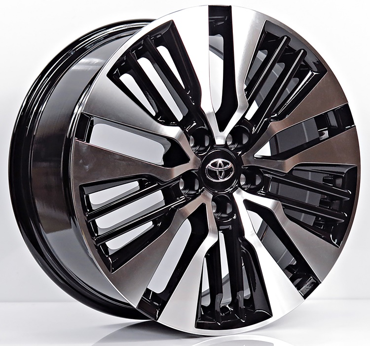 ล้อแม็ก ล้อแม็กซ์ใหม่ Toyota Alphard Vellfire 5รู114 ET42 ดำหน้าเงา 8-18นิ้ว