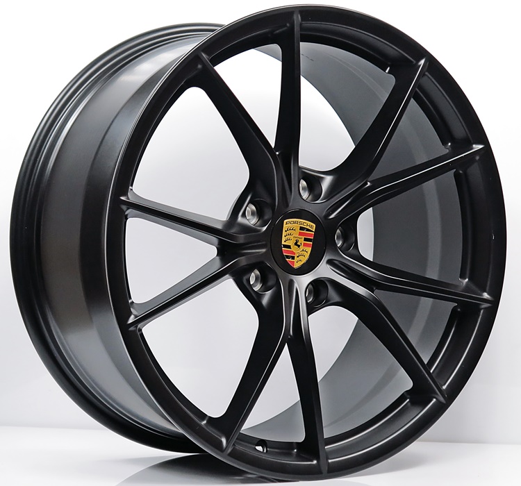 ล้อแม็ก ล้อแม็กเบาสุดFORGED Porshe s1091 5รู130 ET45 ดำด้าน F8.5 R9.5-20นิ้ว