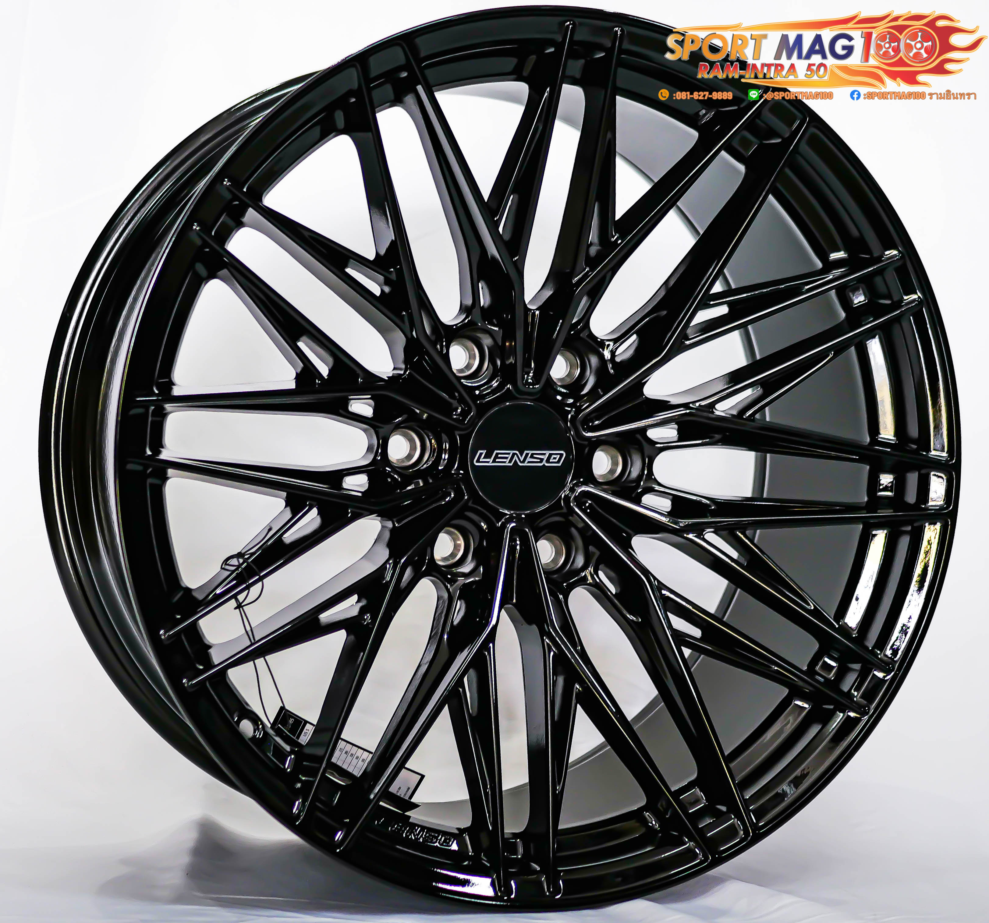 ล้อแม็ก ล้อแม็ก Lenso Jager JAY Yeti 6รู139 ET15 ดำแวว กว้าง9.5 ขอบ20นิ้ว