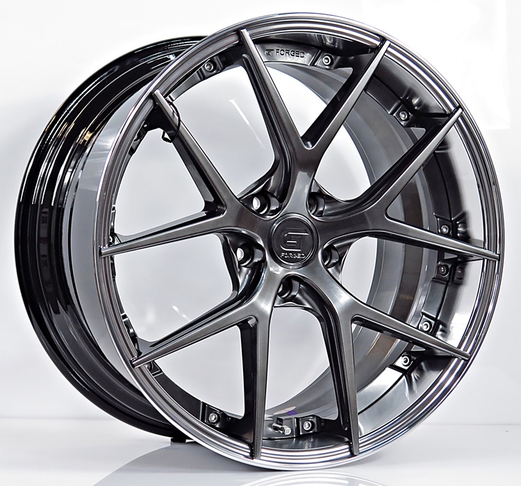 ล้อแม็ก ล้อแม็กแท้2ชิ้น G-Forged GF08 5รู114 สีHyperDark ET40-40 F8.5 R10-20นิ้ว