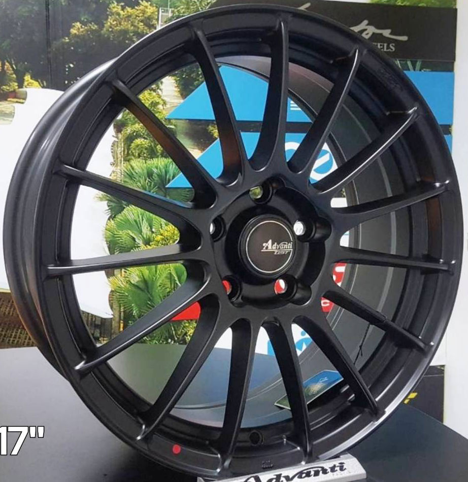 ล้อแม็ก ล้อแม็กใหม่ Advanti FlowForming INIZIO 5รู114 ET45 ดำด้าน 7.5-17นิ้ว 