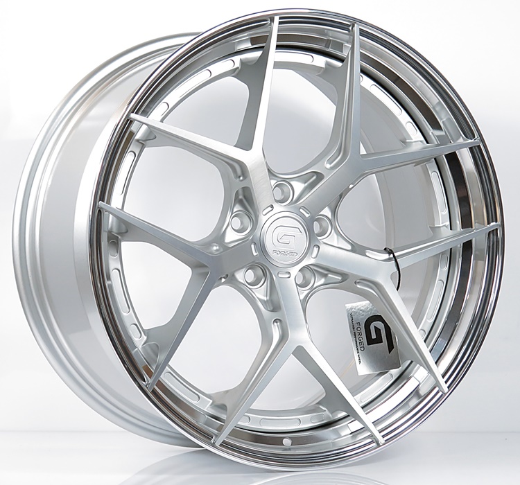 ล้อแม็ก ล้อแม็กแท้2ชิ้น G-Forged GF01 5รู112 สีBrusSilmatt/dia ET32-40 F8.5 R10-20นิ้ว