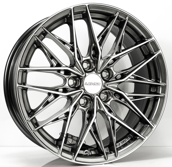 ล้อแม็ก ล้อแม็กใหม่ Lenso Jager JAY YETI 5รู114 Offset35 ไฮเปอร์แบล็ค กว้าง7.5 ขอบ17