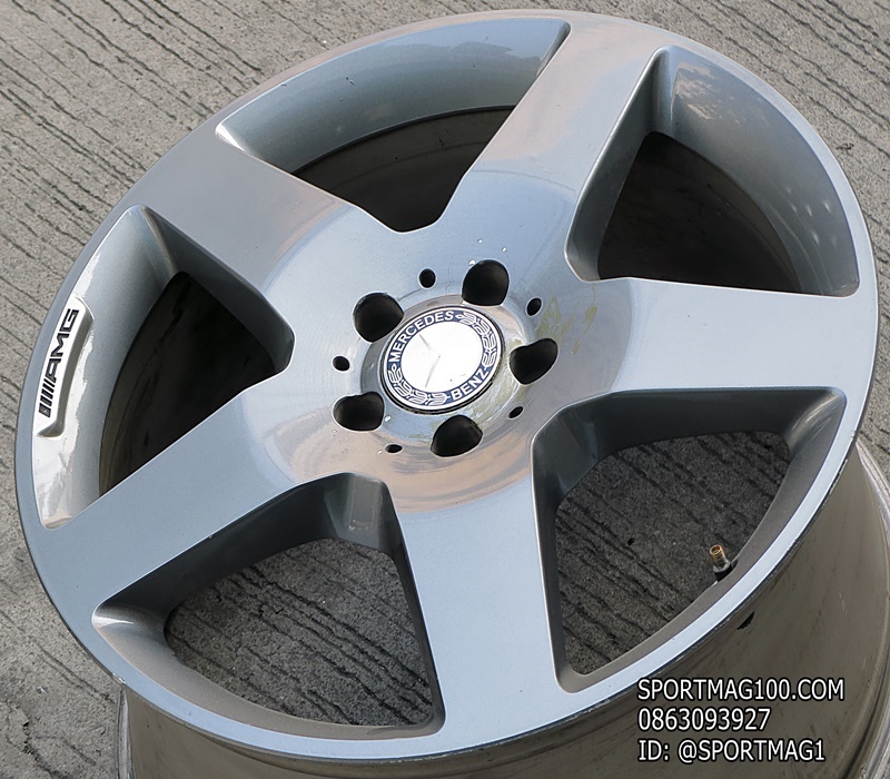 ล้อแม็ก ล้อแม็กมือสองแท้ Benz AMG 5รู112 สีเทา et59 8.5-19นิ้ว(ลาดพร้าว)