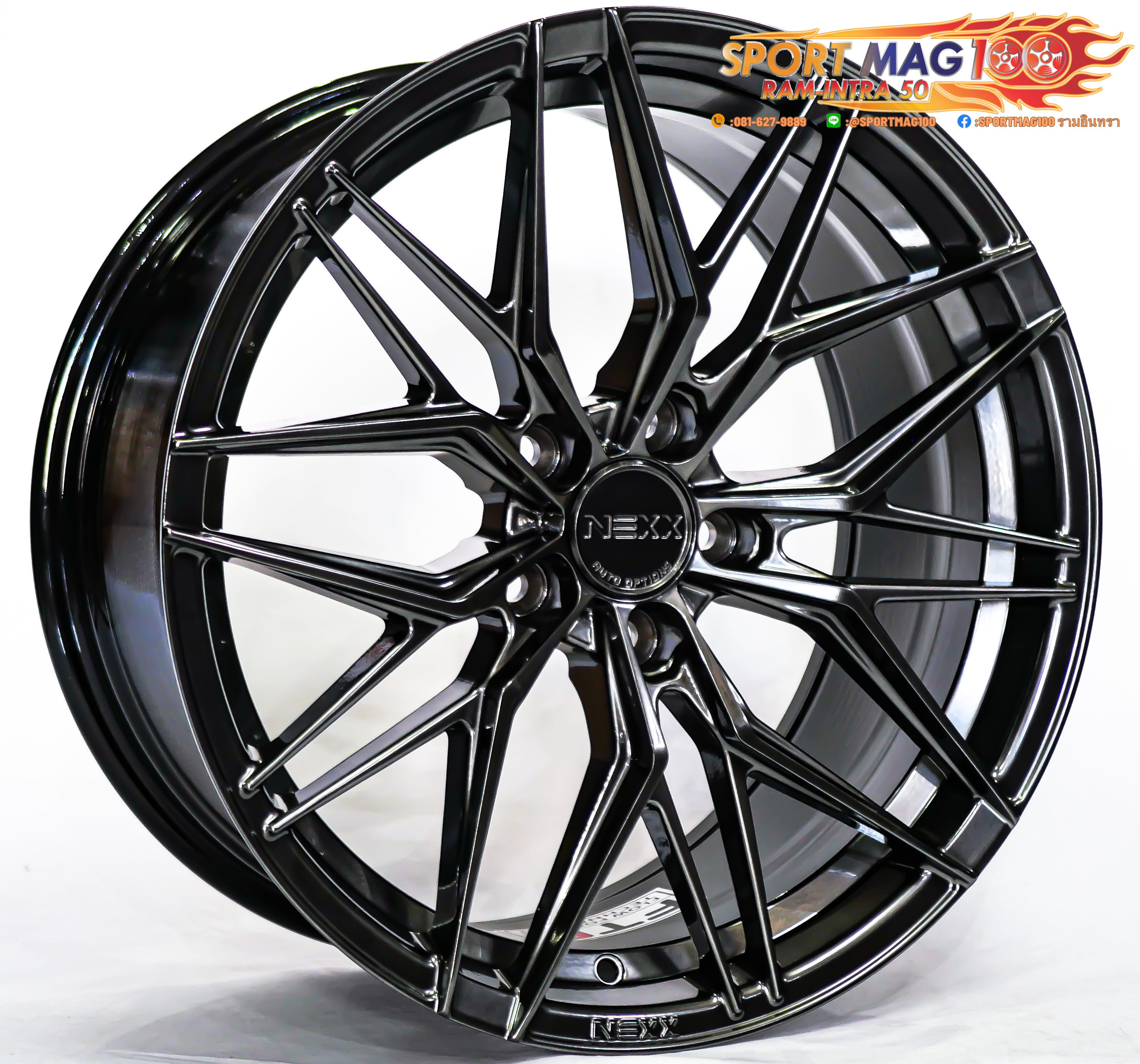 ล้อแม็ก ล้อแม็กใหม่เบา FlowForming NEXX XX03 5รู114/112 ET35 ไฮเปอร์ดาร์ค 8.5-18นิ้ว
