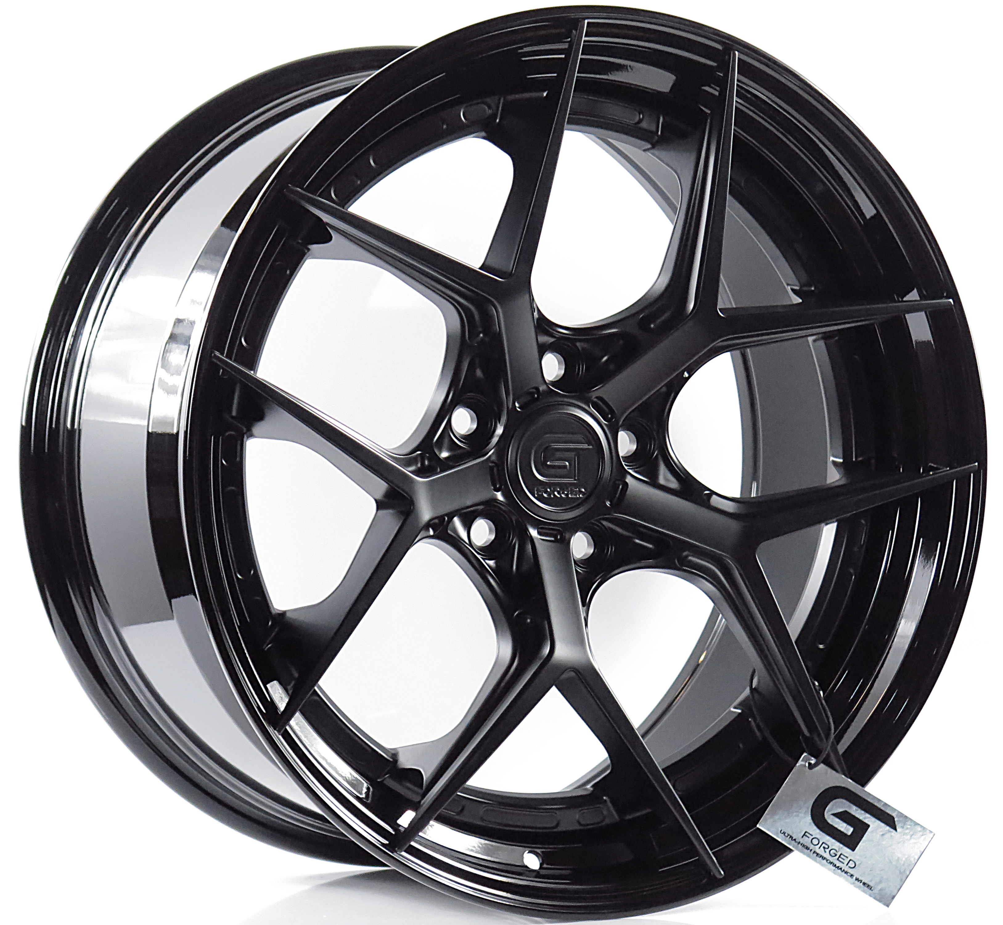ล้อแม็ก ล้อแม็กแท้2ชิ้น G-Forged GF01 5รู114 สีBlackMatt/GB ET32-40 F8.5 R9.5-19นิ้ว