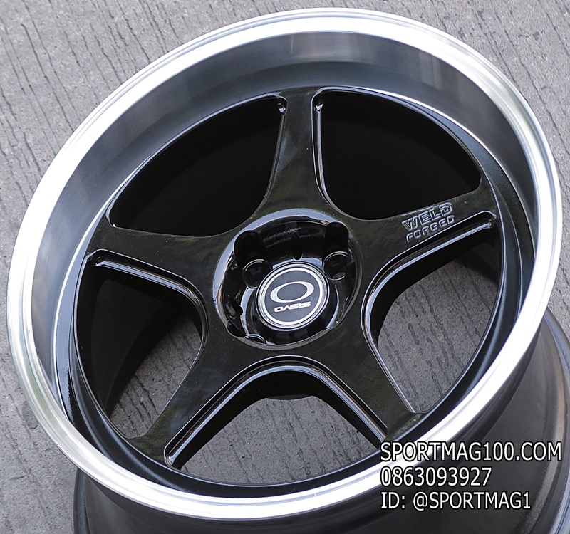 ล้อแม็ก ล้อแม็กมือสอง Weld forged 4รู100 ดำขอบเงา F7.5 R8.5 -17นิ้ว(ลาดพร้าว)